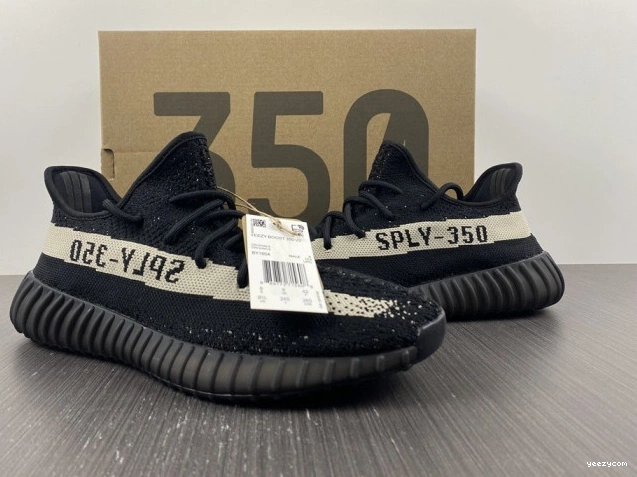 Core Black Adidas Boost White 350 Yeezy V2 BY1604 1118